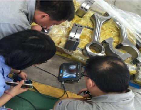 亞泰光電SIE工業內窺鏡的檢測現場